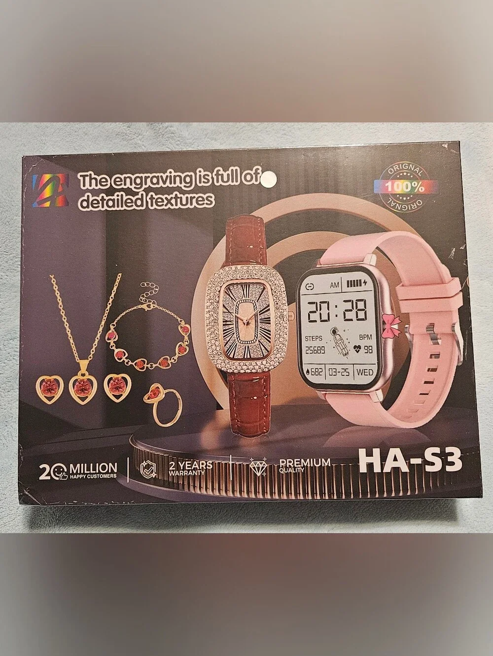 NEW Sealed Box Smartwatch & Jewelry Set
